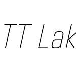 TT Lakes Neue Condensed