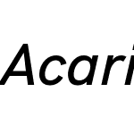 Acari Sans