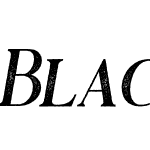 Black Drama Serif Rough