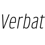 Verbatim Narrow