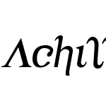 Achilles Semi-Italic