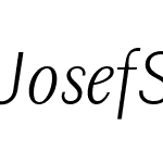 JosefSansLight-Italic