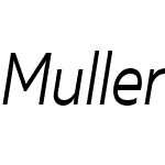 MullerNarrow-LightItalic