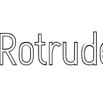 Rotrude Outline