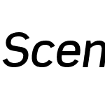 SceneAltMediumItalic