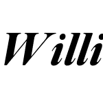 William Display Std Bld Italic