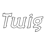 Twig Bold Inline Oblique