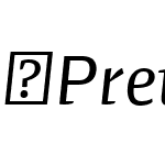 PretoSemiRegular-Italic