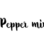 Pepper mint