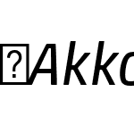 ☞Akko W1G Italic