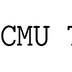 CMU Typewriter Text