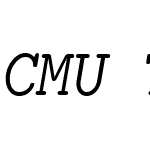 CMU Typewriter Text