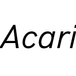 Acari Sans