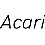 Acari Sans