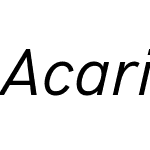 Acari Sans