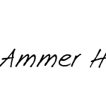 Ammer Handwriting