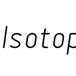 Isotope-BookItalic