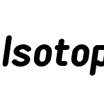 Isotope-ExtraBoldItalic