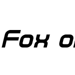 Fox on the Run Extra-Bold Italic