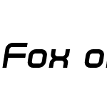 Fox on the Run Bold Semi-Italic