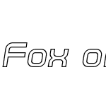 Fox on the Run Outline Semi-Italic