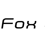 Fox on the Run Expanded Semi-Italic