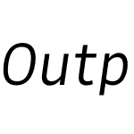 Output Sans