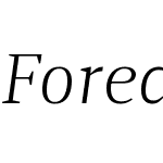 Foreday Italic