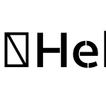 HeliosStencil-SemiBold