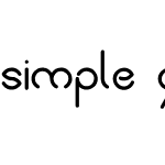 simple font