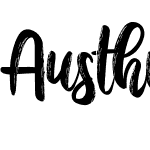 Austhina Brush Calligraphy Scratch