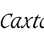 CaxtonStd-LightItalic