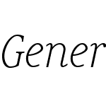 Generis Serif Pro