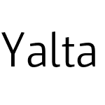 Yalta Sans Pro