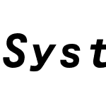 System85MonoPro-BoldItalic