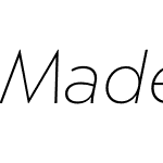 Madera UltraLight Italic