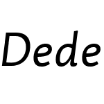 Dederon Sans