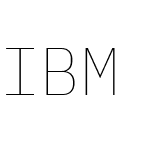 IBM Plex Mono Thin