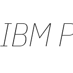 IBM Plex Sans Condensed Thin