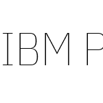 IBM Plex Sans Condensed Thin