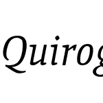 Quiroga Serif