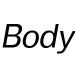 Body Text Trial