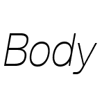 Body Text Trial