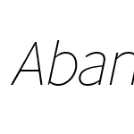 ☞Abandon-Thin Italic