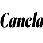 Canela Condensed Black Italic