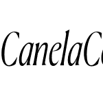 Canela Condensed Light Italic