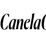 Canela Condensed Medium Italic