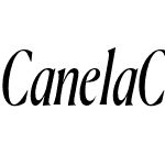 Canela Condensed Regular Italic