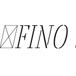 FinoStencil-UltraThinItalic