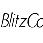 BlitzCondensed-ThinItalic